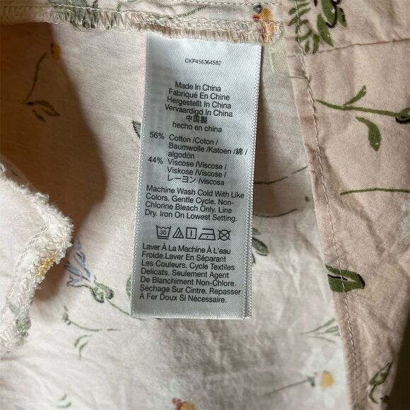 Madewell Women's S Puff-Sleeve Mini Dress Seaside Floral Casual - Picture 5 of 6